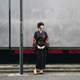 Black Long Kimono